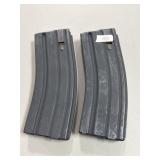 (2) OKAY INDUSTRIES METAL 30 RD MAGAZINES LOADED-