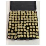 100 RDS 9MM LUGER AMMO IN CASE-GARD PLASTIC BOX