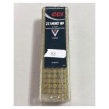 97 RDS CCI .22 SHORT HP AMMO 27 GR