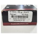 50 RDS ASSORTED .40 S&W AMMO - RELOADS