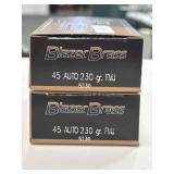 100 RDS BLAZER .45 AUTO AMMO 230 GR FMJ