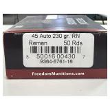 50 RDS ASSORTED .45 AUTO AMMO - RELOADS