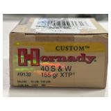 20 RDS HORNADY .40 S&W AMMO 155 GR XTP