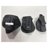 (3) HANDGUN HOLSTERS