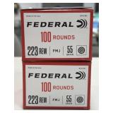 200 RDS FEDERAL .223 REM AMMO 55 GR