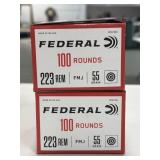 200 RDS FEDERAL .223 REM AMMO 55 GR