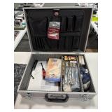 WORK GEAR ALUMINUM CASE W/ FIREARM CLEANING SUPPL