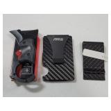 CREDIT CARD HOLDER, MONEY CLIP & KEYCHAIN KNIFE