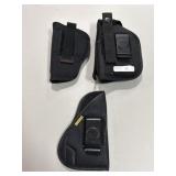 (3) HANDGUN HOLSTERS