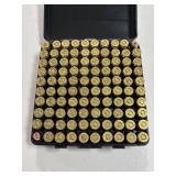 100 RDS 9MM LUGER AMMO IN CASE-GARD PLASTIC BOX