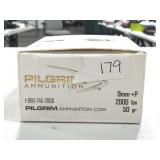 20 RDS PILGRIM 9MM +P AMMO 50 GR