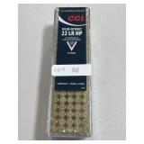 100 RDS CCI SUBSONIC .22 LR HP AMMO 40 GR