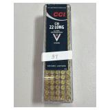100 RDS CCI .22 LR AMMO 29 GR