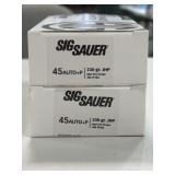 100 RDS SIG SAUER ELITE PERFORMANCE .45 AUTO +P