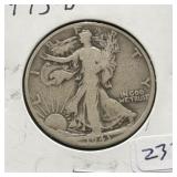 1943-D WALKING LIBERTY HALF DOLLAR