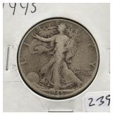 1945 WALKING LIBERTY HALF DOLLAR