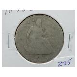1870-S SEATED LIBERTY HALF DOLLAR