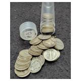 (50) ASSORTED MERCURY DIMES