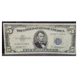 SERIES 1953-A $5 SILVER CERTIFICATE (NICE