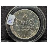 1989 CANADA SILVER MAPLE LEAF - 1 OZ .999 FINE