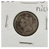 1866 THREE CENT NICKEL