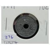 1941 WWII FRENCH 10 CENTIMES