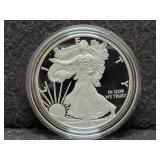 2019-W PROOF SILVER EAGLE W/ BOX & COA
