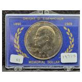 1971-D UNC. IKE DOLLAR IM MEMORIAL HOLDER