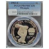 1983-S OLYMPIC SILVER DOLLAR PCGS: PR69 DCAM