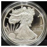 2015-W PF SILVER EAGLE W/ BOX & COA