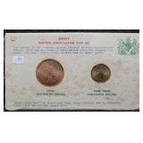 JERSEY MODERN UNCIRCULATED 2 COIN TYPE SET