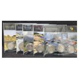 (5) NAT'L PARK/FOREST 3-COIN QUARTER SETS