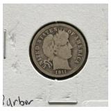 1911-D BARBER DIME