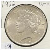 1922 PEACE DOLLAR
