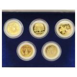 24KT GOLD PLATED STATEHOOD QUARTERS SET -