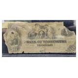 1850'S BANK OF WASHINGTON D.C. $10