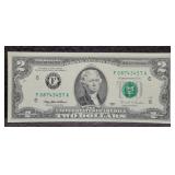 GREEN SEAL $2 UNCIRCULATED
