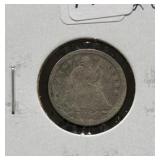 1854 HALF DIME