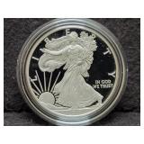 2011-W PROOF SILVER EAGLE W/ BOX & COA
