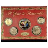 2007 'A YEAR TO REMEMBER' CHRISTMAS COIN SET