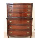 Vtg Drexel Heritage Federal Style 5 Drawer Dresser