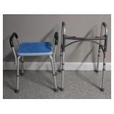 Elderly Assistance Walker & Stool
