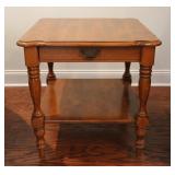 Vtg Ethan Allen Heirloom Nutmeg Maple End Table #1