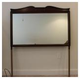 Vintage Solid Wood Dresser Mirror