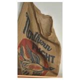 Vintage Northern Flight 50 lb Potato Burlap sack