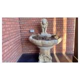 Stone outdoor Lion statue planter or fountain