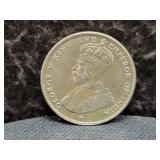 1919 STRAITS SETTLEMENTS 20 CENTS - 40% SILVER -