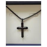 SPARTAN STAINLESS STEEL 23' CHAIN W/CROSS PENDANT