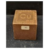 ONE POUND COPPER CUBE