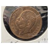 1894 ITALY 10 CENTESIMI COIN